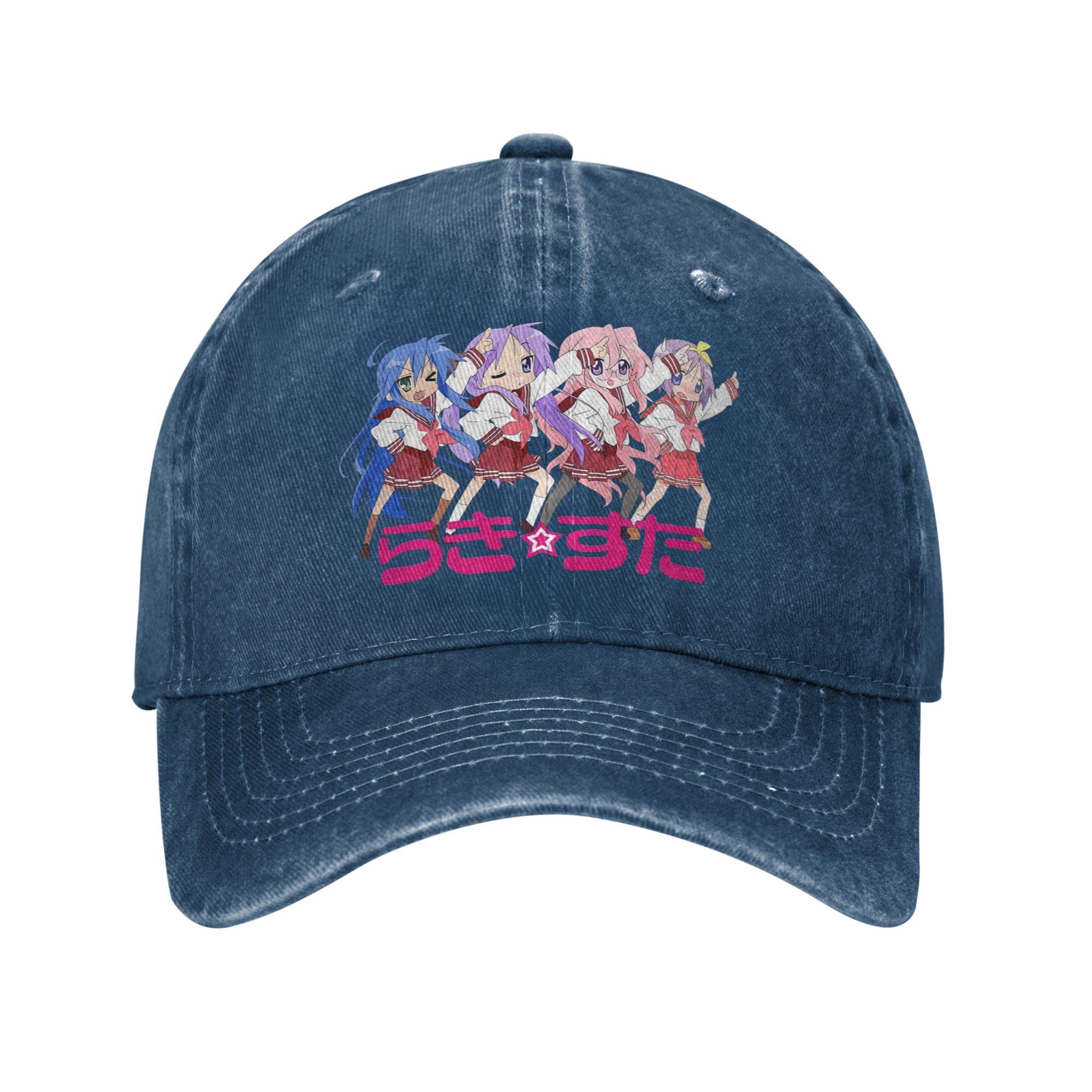 Коната Lucky Star Кагами Миюки Цукаса Повседневная Бейсболка Для Женщин Мужчин Лето y2k Смешная Защита от Солнца Кепка Snapback One Size