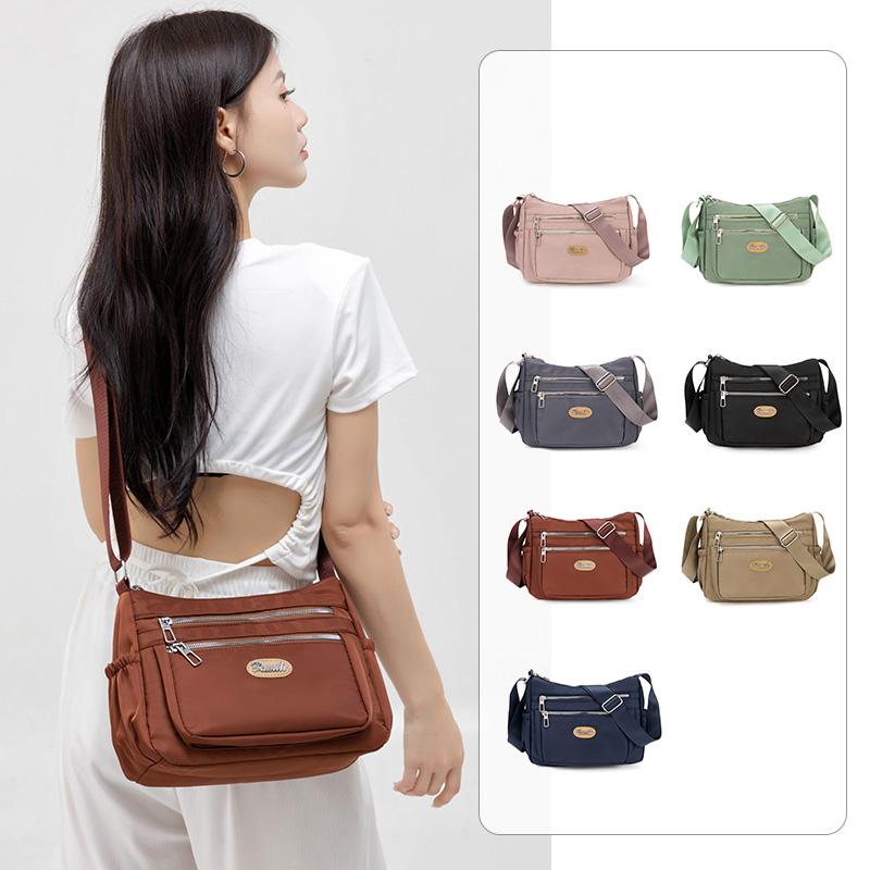 Nylonová taška Dámská taška Crossbody Mother Bag Vodotěsná velkokapacitní taška přes rameno