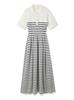 Whole Garment Polo Collar Dress FWNO262201 BORDER Free Size [FRAY I.D] Women's