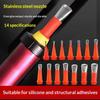 Stainless Steel Caulking Nozzle Silicone Sealant Tool Set For Bathroom Kitchen Sink Joint Sealing And Application
