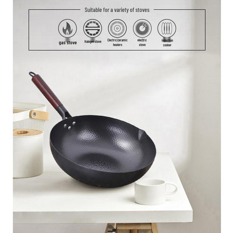 Hakka Style Hand-Forged Iron Wok