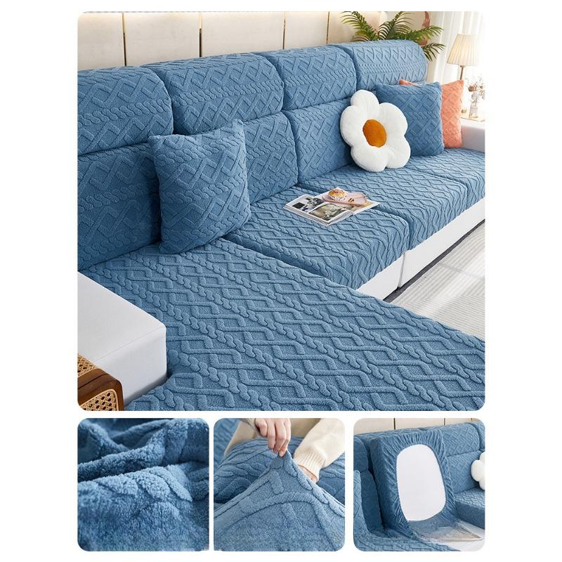 Sofa Wohnzimmer Sofabezug All-inclusive Universelles Set Vier Jahreszeiten Universelles Sofakissen Faules Elastisches Sofahut