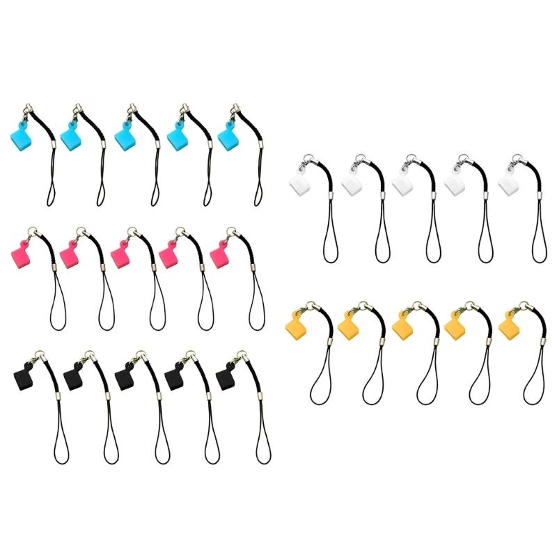 General Silicone Protections Sleeve for USB Drives with Hanging Rope Water & Dusts Resistant Flexible USB Stick Case