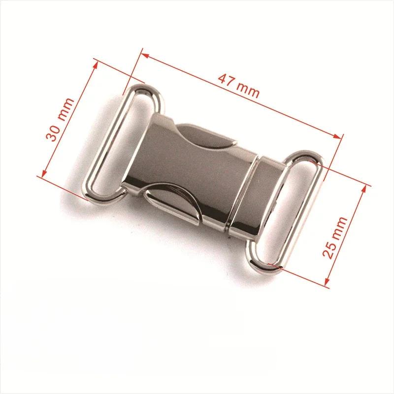 1pc Quick Side Release Buckles Metal Leather Bag Backpack Purse Strap Webbing Belt Clasp Lock DIY Repair Supplies