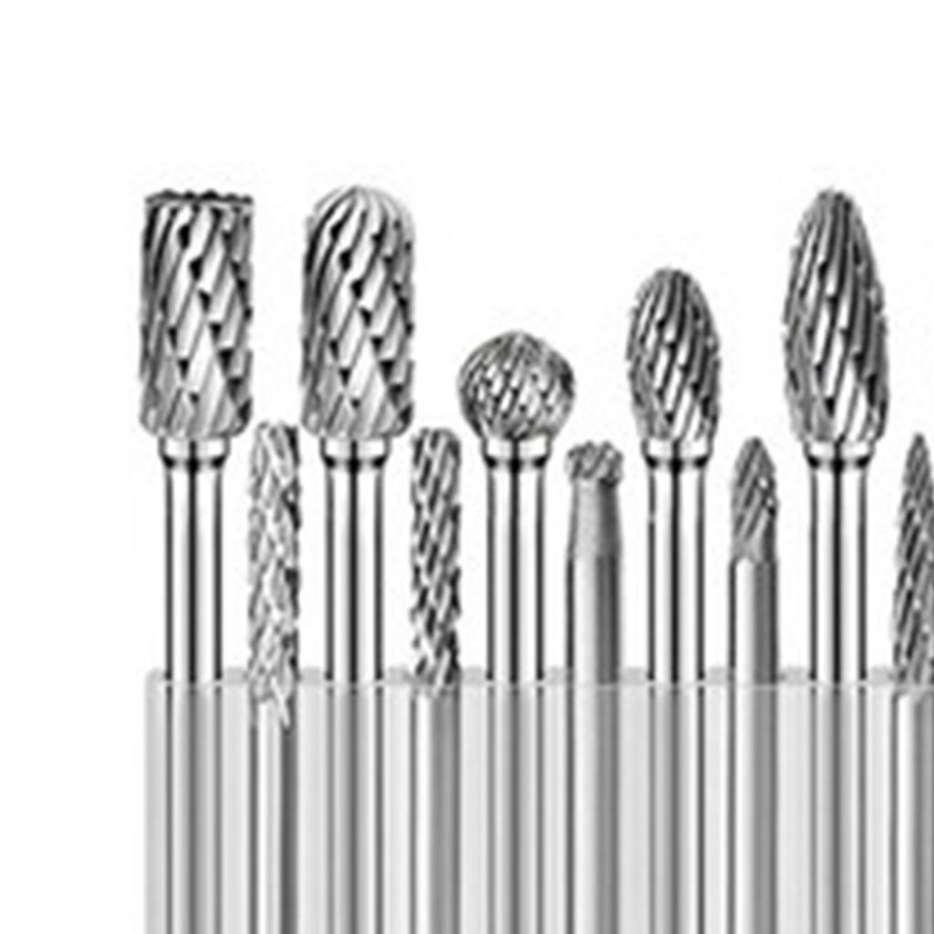 20 st Roterande filfräs Slipstift Karbidverktygsset Kit för Fasning Gravyr