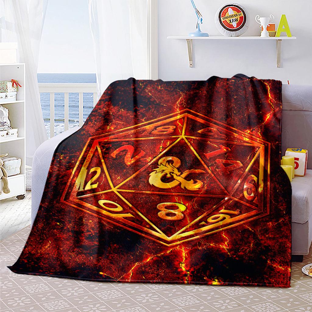Coperta Dungeons Dragons Dadi Perfetta Per Tutte Le Stagioni Morbida Confortevole Divano Ufficio Pisolini Viaggi Regalo Festivo