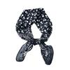 Niche Personalized Retro Cashew Flower Printing Square Scarf Women's Professional Wear Scarf Spring and Summer Trend High-end Thin Silk Scarf