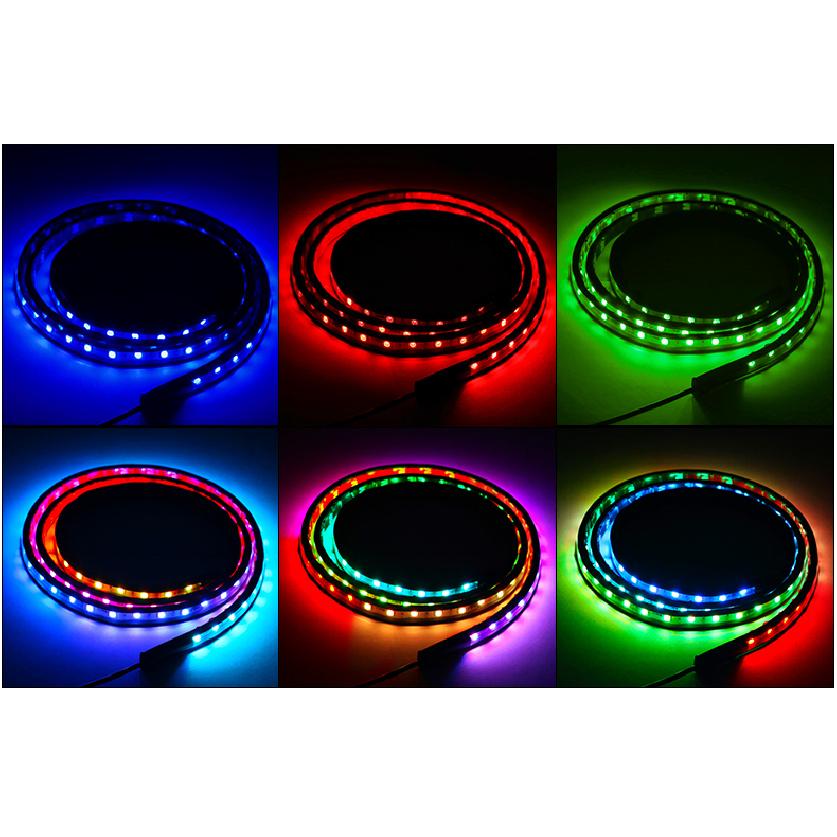 12V/24V Truck Lights Led Strips RGB Ambient Light Brake Warning Driving Lights Bar Colorful Atmosphere Lamp Auto Exterior Parts Neon Lights 4