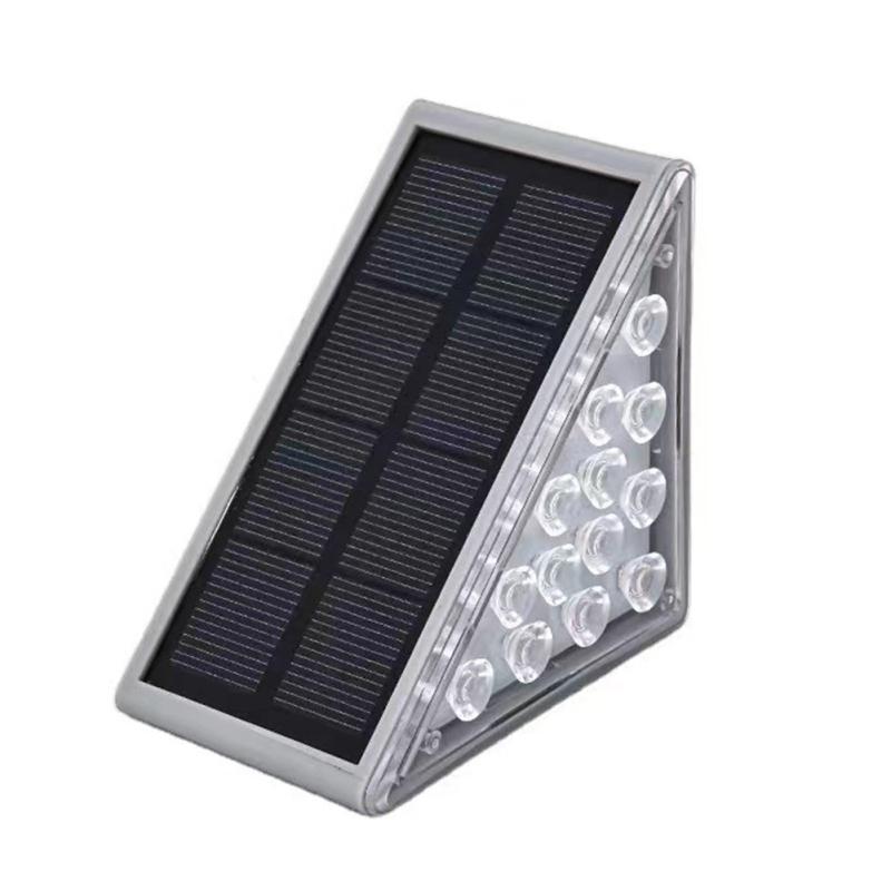2pcs Led Outdoor Solar Light Wireless Waterproof Super Bright Motion Sensor Step Lamp Stair Light