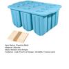 Silicone Popsicle Molds 12 Cavity DIY Ice Cream Molds with Wooden Sticks BPA-free Ice Lolly Mold Summer Kitchen Accessories