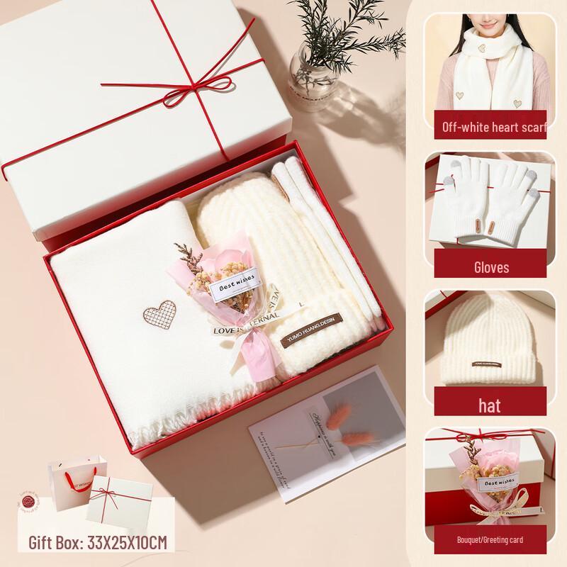 AQ Valentine s Day Thermos & Winter Accessories Gift Set