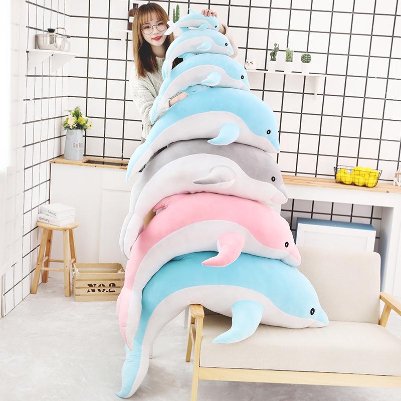 Cute Dolphin Plush Toy - Soft Aquarium Animal Pillow & Gift