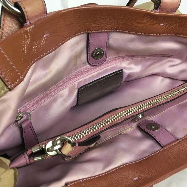 Coach Torebka na ramię 2w1 Brązowa Wzór sygnaturowy Damska(UŻYWANY)