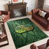 Decorative Artwork Theme Crystal Velvet Rug Personalized Custom Name Text Soft Floor Mat Home Decor