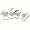 8Pcs 1:12 Dollhouse Kitchen Miniature Metal Mini Pot Set Doll House Cookware Furnitures Christmas Role Play Party Decoration