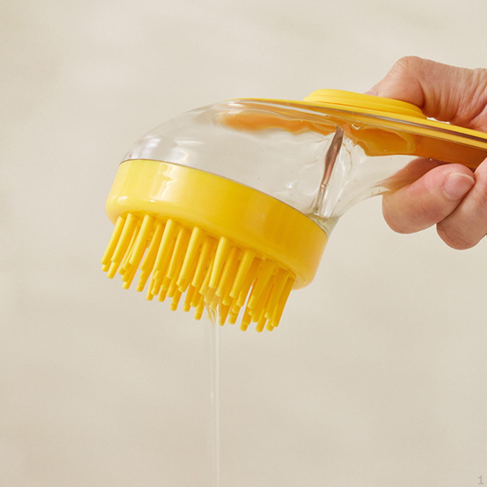 

Dog Bath Brush Pet Grooming Removes Loose Hair Cleaning for Puppy Cats Kitten зелений