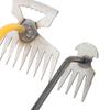 Small Garden Rake Weed Removal Tool Garden Weeding Tools 4 Teeth 11 Teeth Rubber Handle Great for Ga