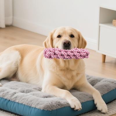 Cotton Rope Dog Toy for Aggressive Chewers Braided Rope Dog Chew Toy Pet Chew Stick for Teeth Cleaning Training And Boredom Relief