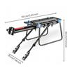 Bike Rack with Reflector Cylindrical Rear Luggage Carrier Sturdy