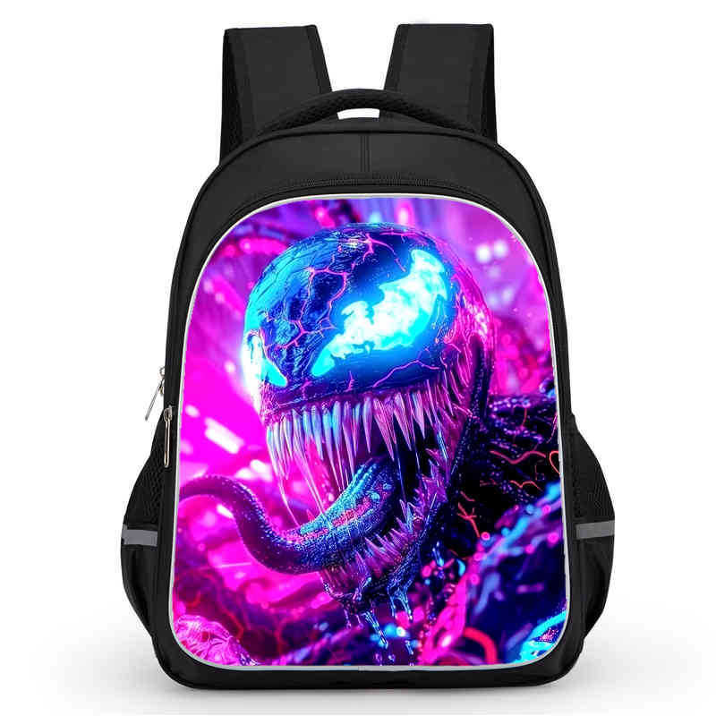 Venom 3 After A Dance Peripheral Anime Printed Backpack Student School Bag