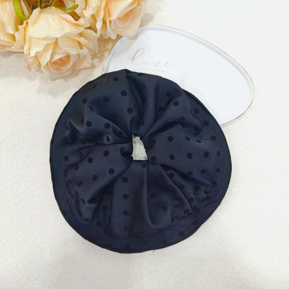 Bow Checkered Hair Clip French Style Oversized Hair Scrunchies Fashion Women Hair Ropes  Girls