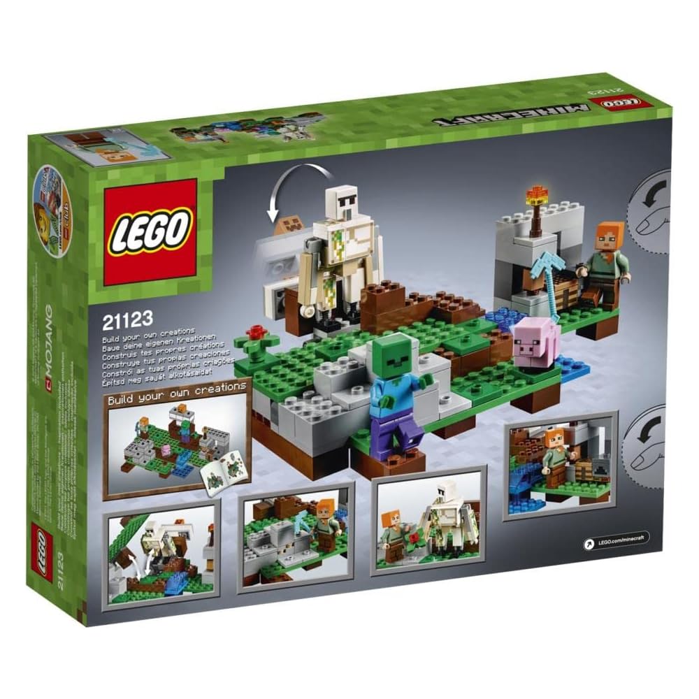 Lego Minecraft 21123 Iron Golem Building Set with Minifigures and Accessories