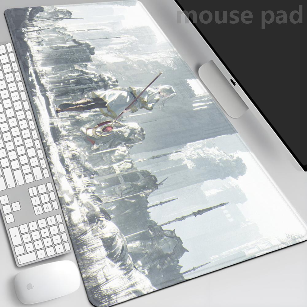 Frieren At The Funeral Mouse Pad XXL Xmm PU Mousepad Hot Large Gaming Leather Mouse Xxmm Pad Waterproof Table Mat