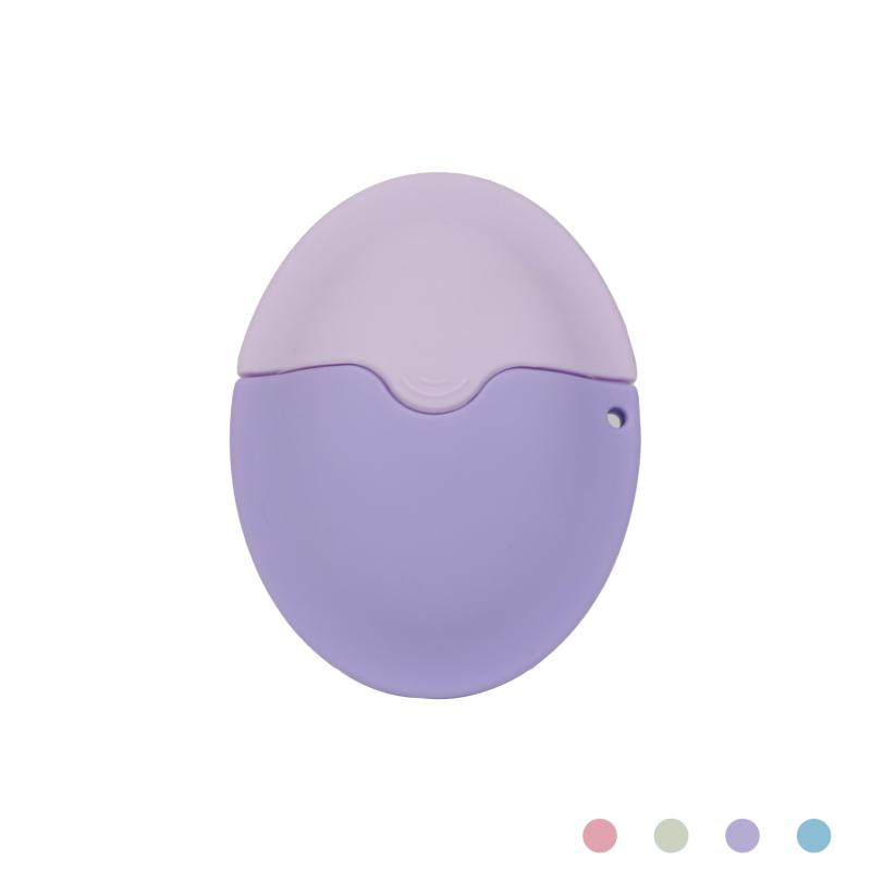 

Силиконовый ролик-аппликатор для солнцезащитного крема, многоразовые овальные флаконы для лосьона-изолятора, крема, инструмент для косметики с цветной прострочкой, для путешествий фиолетовый
