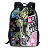 Monster High Unisex 15in Backpack Ergonomic Support Oxford Fabric Schoolbag