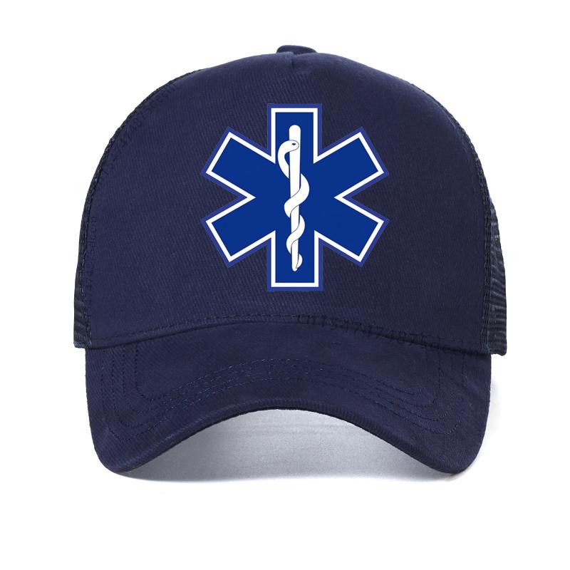 EMT Ambulance Printed Baseball Cap Men Women Fashion Summer Mesh Breathable hat Casual Adjustable visor Snapback hats