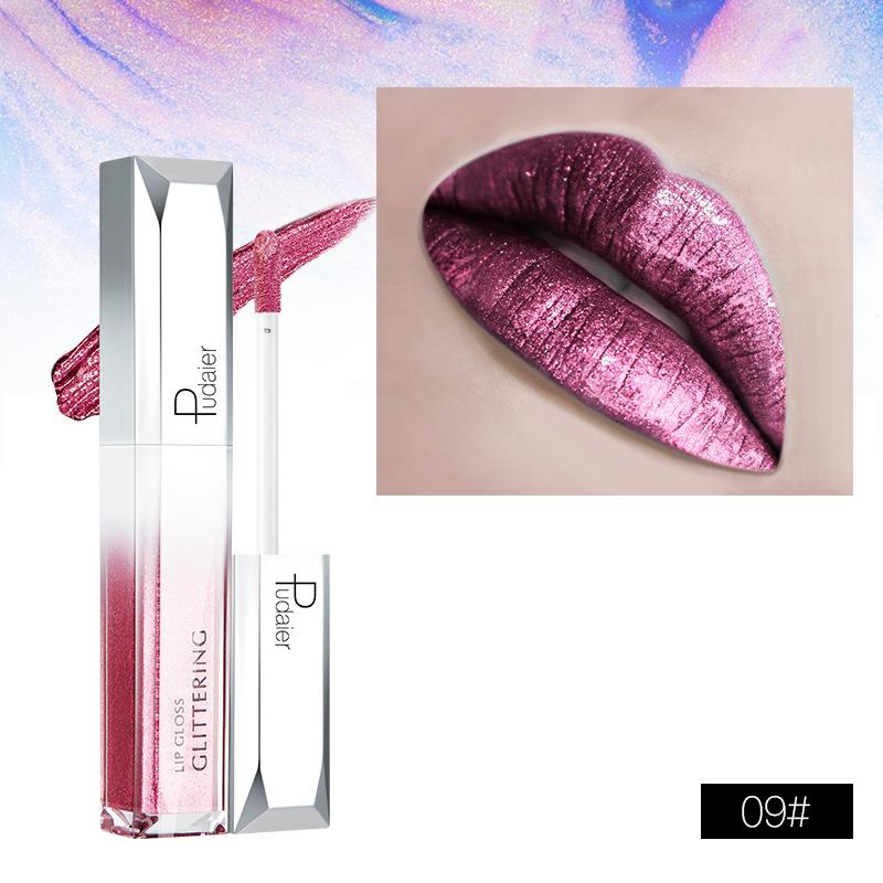 Pudaier Rossetto lucidalabbra idratante perlato Star Glitter Lip Gloss