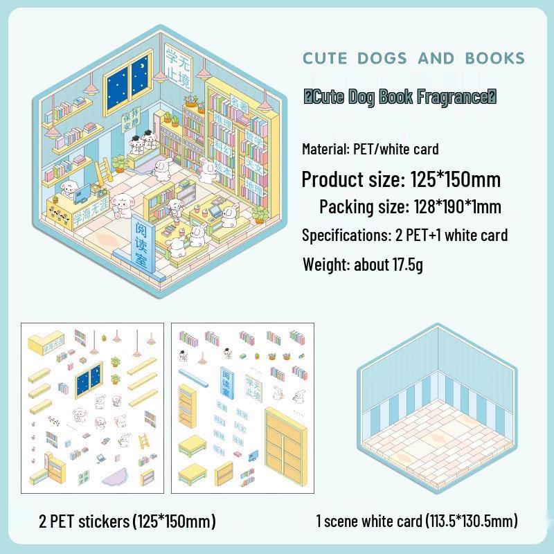 Yuezhen Dreamland 3D Cartoon Landscape Stickers for Kids
