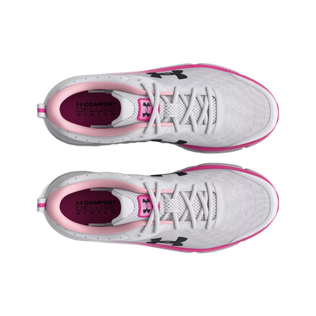 New Under Armour Charged Assert 10 'White Rebel Pink' Women's 3026179-102