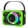 Transparent Mecha Rgb Light Bluetooth Speaker, All-In-One Portable Speaker With Disco Lights, Supports Aux/Usb/Tf For Home Party