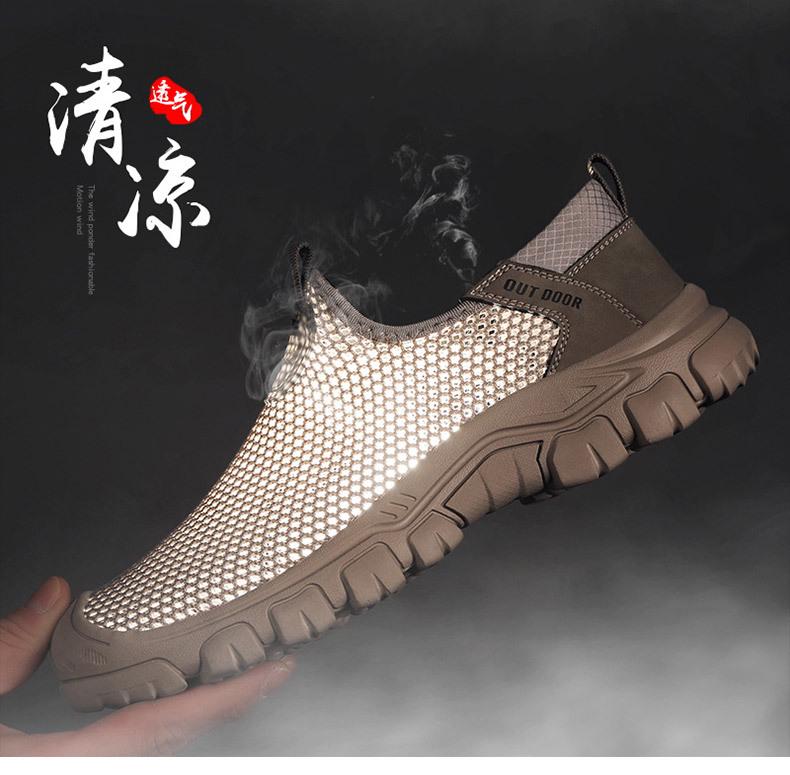 2025 Men's Summer Mesh Sandals: Lightweight, Breathable Outdoor Casual Shoes