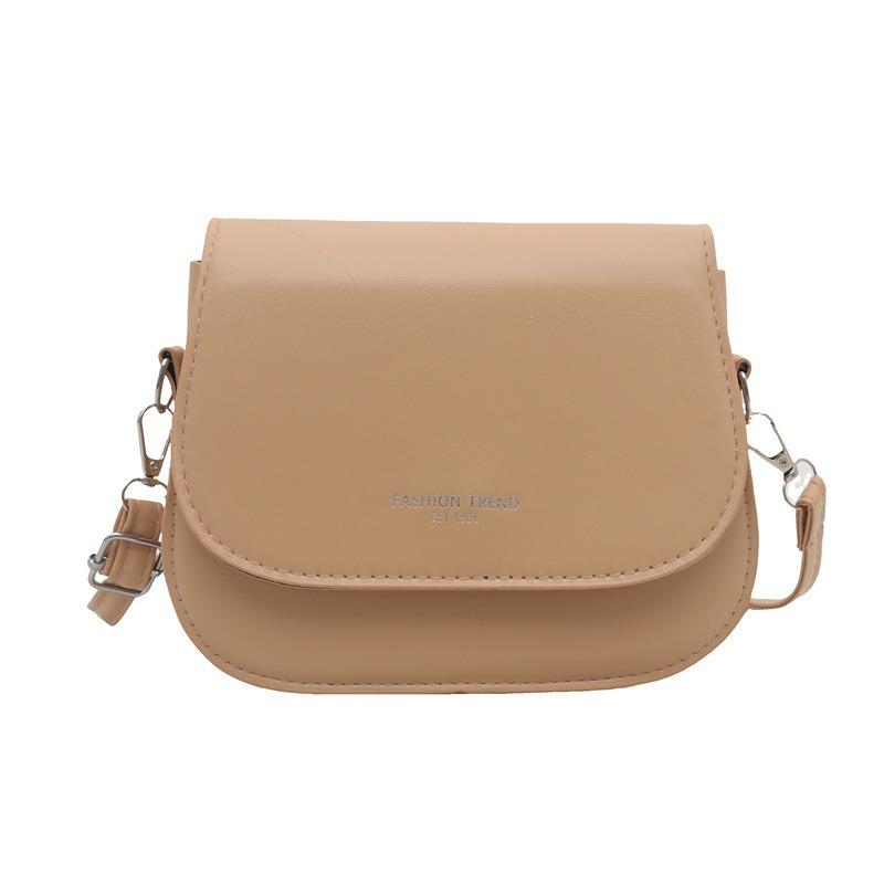 Simple Casual Versatile Fashion Solid Color Commuting Versatile Daily Practical Shoulder Messenger Bag Spring and Summer Small Square Bag