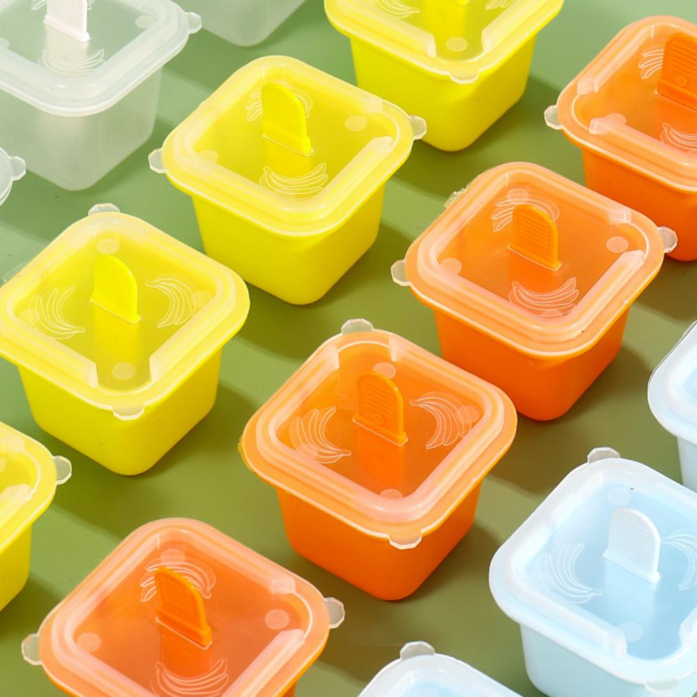 Square Ice Cream Mold with Handle Ice Block Molds DIY Ice Lattice  for Whiskey Juice Coffee Drinks