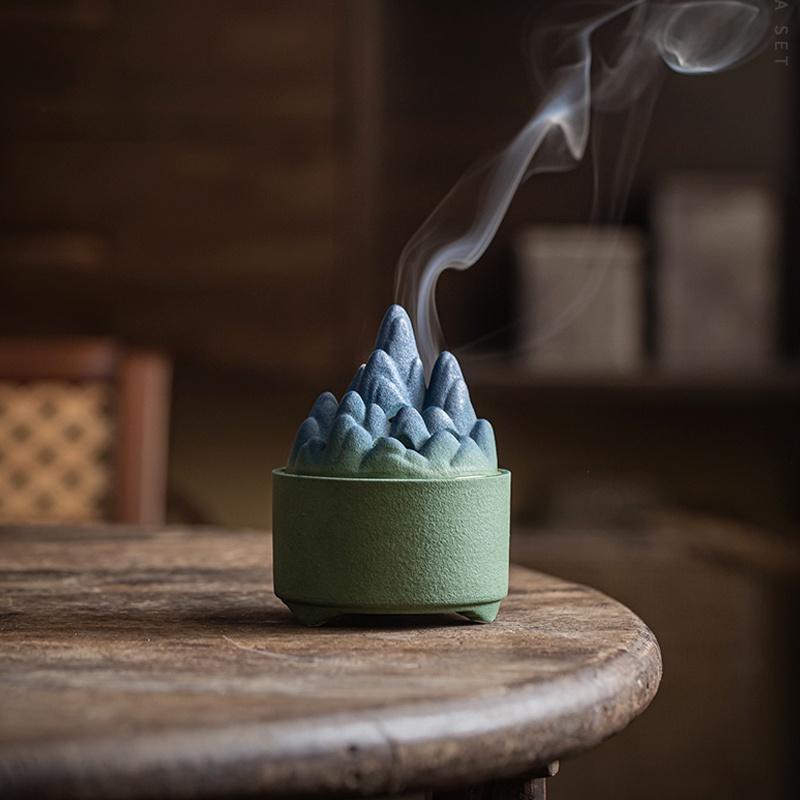 Ceramic Incense Burner Indoor Aromatherapy Burner Coil Incense Burner Creative Ornament