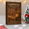 Yousheng 2025 Carpenter Advent Calendar 24-day Christmas Countdown Calendar with Mini Tools Figures Holiday Gift for Carpenters Craft Lovers