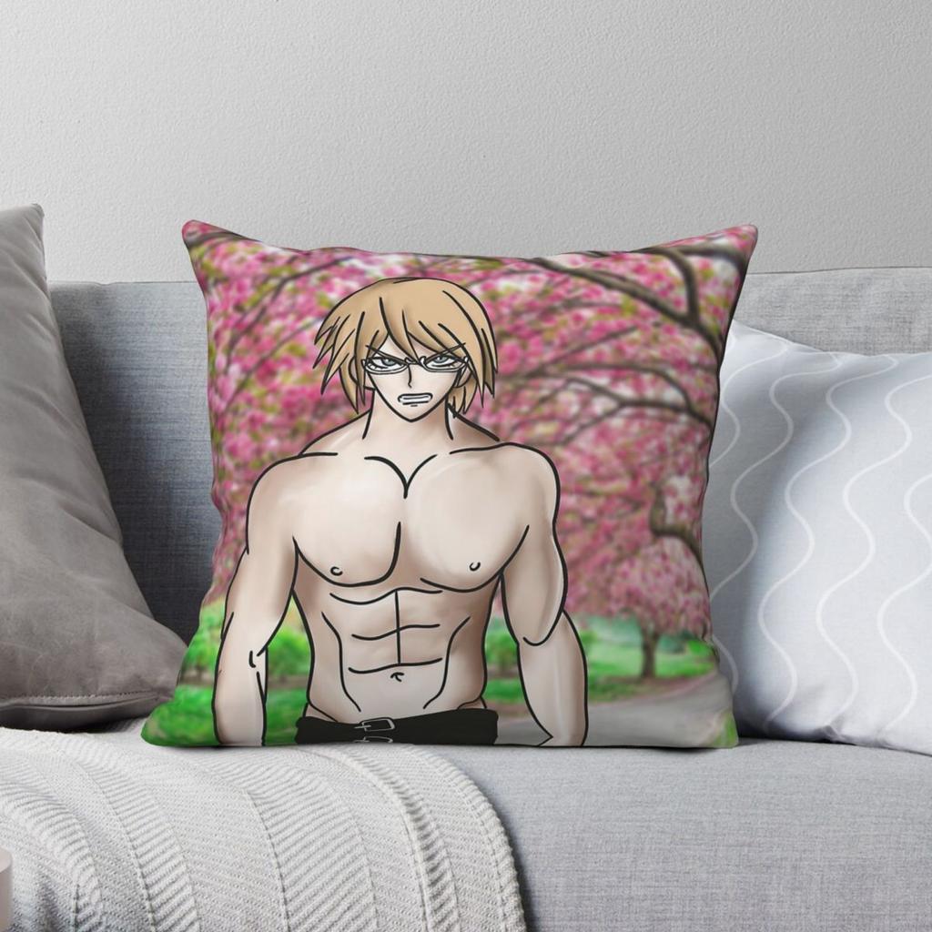 Buff Byakuya Togami Danganronpa Square Pillowcase Polyester Linen Velvet Creative Zip Decorative Room Cushion Cover