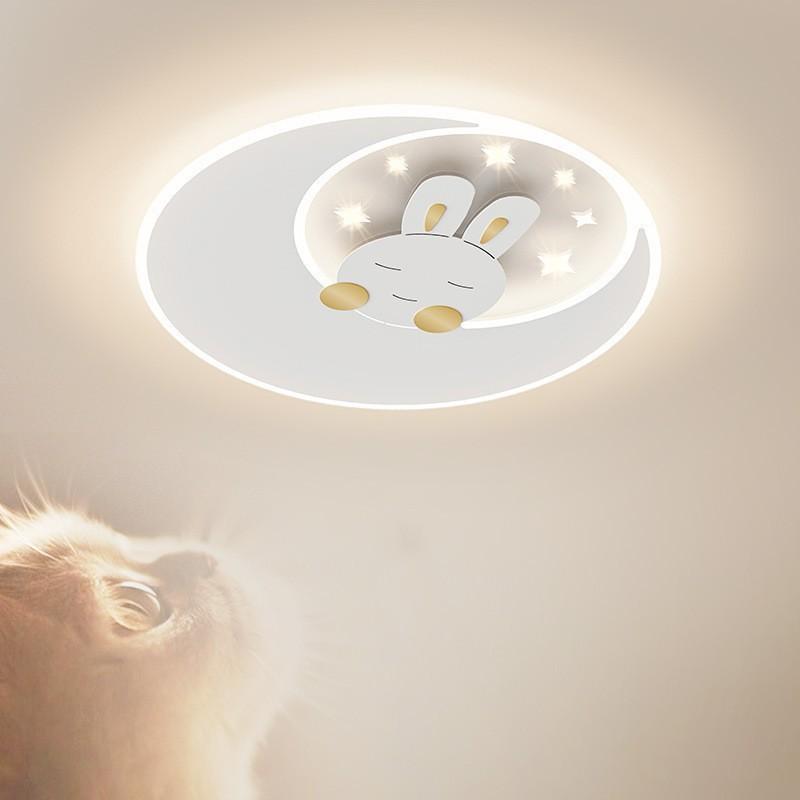Nordic Creative Rabbit LED Ceiling Light Dimmable Children's Room Ceiling Light Modern Home Decoration Lighting Fixtures