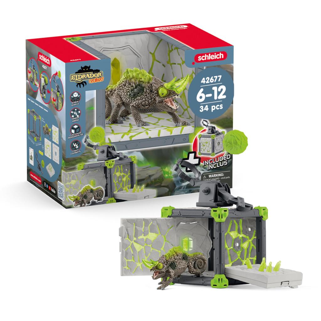 Schleich Eldorado Battle Cube Stone Chameleon 42677
