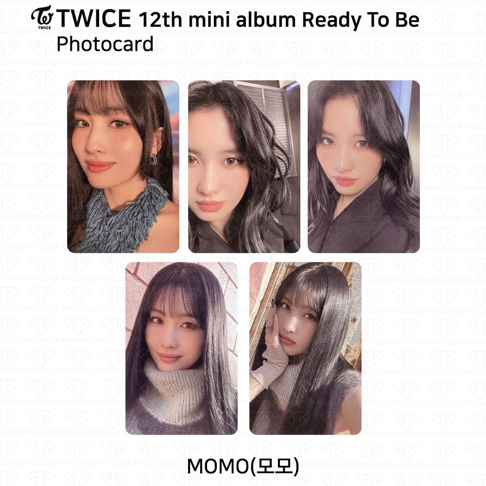 

TWICE 12-й мини-альбом «Готов к работе» Фотокарточка Открытка-сообщение Плакат Открытка Момо Photocard Set (5pcs)