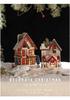 European Retro Solid Wood Luminous Christmas Snow Cabin Ornament
