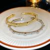 New French Zircon Bracelet for Women Europe United States Light Luxury Temperament Elegent Bracelets Jewelry Accessories Gifts