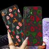 Kreatives Weihnachtselement Mode Schwarze Weiche Handyhülle für Xiaomi Mi 11 12 13 Lite 12X 13 14 15 Pro 10T 11T 12T Pro