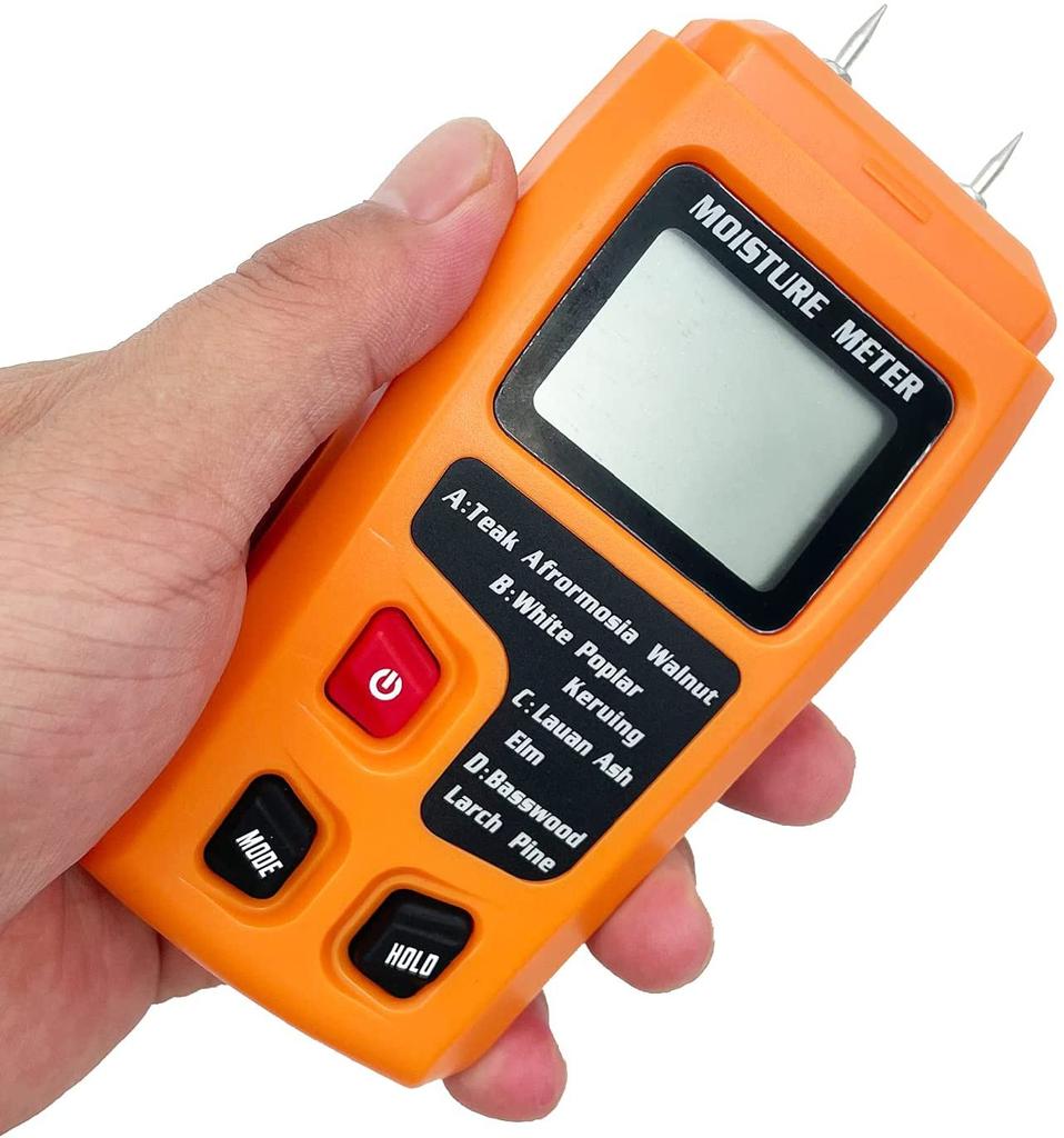 Digital Wood Moisture Meter Wood Humidity Tester Hygrometer Timber Damp Detector Large LCD Display