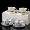 Bone China Coffee Cup Set Afternoon Tea Set High-End Exquisite Ceramic British Black Tea Cup And Saucer Set Household Women