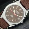 REFURBISHED CITIZEN AUTOMATIC 8200 JAPAN MENS BROWN COLOR DIAL WATCH A432347-2 R111-a432347