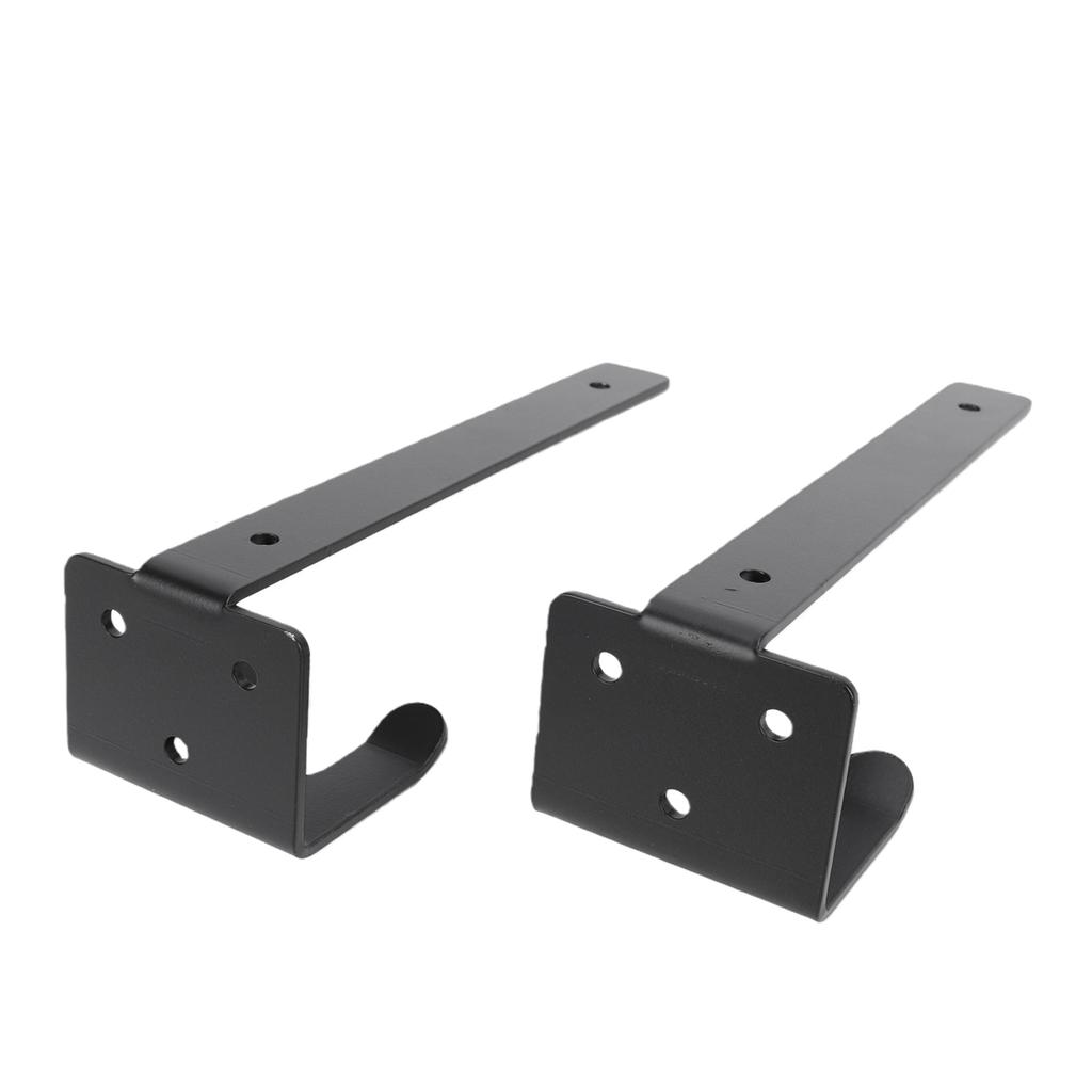 Schwebendes L-Regalhalterung Schwerlast Schwarz Stütze mit Haken Eisen Regalhalterung für Wandlagerung Organizer